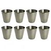 8er Set Edelstahl Schnapsgläser 4cl Pinnchen Shotgläser Produktbild-Vorschau 1