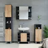 Badmöbel-Set Vicco Fynn Anthrazit/Goldkraft Eiche 4 Teile, Produktbild-Vorschau 4