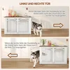 Hundebox Holz 100x60x63 cm, Braun & Weiß, 4 Türen, Produktbild-Vorschau 8