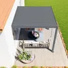 PRIMEYARD Pergola addossata 3x3 m montanti in alluminio con Anteprima dell’immagine prodotto 5