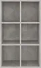 vidaXL Bibliothèque/Sideboard gris béton 66x30x98 cm Bois Voir les images du produit 13