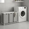 Cestino portabiancheria Relaxdays con 3 sacchi, 150 L, Anteprima dell’immagine prodotto 2