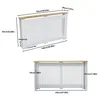WISFOR Radiatoromkast met plank, verticale lamellen, 152 x Productafbeelding-voorbeeld 8