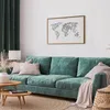 Posterpapier Poster - Geometric Map 90x60 cm Karten Produktbild-Vorschau 2