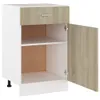 vidaXL Zásuvková skrinka Sonoma dub 50x46x81,5 cm materiál Náhľad obrázku produktu 13