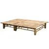 The Living Store 2-Personen-Sonnenliege mit Auflagen Bambus Produktbild-Vorschau 3