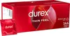 A box of Durex Thin Feel condoms and one individually wrapped condom. Náhled obrázku produktu