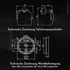 Bürstenking Toilettenpapierhalter mit Deckel, WC Papier Produktbild-Vorschau 4