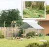 PawHut Hühnerstall Freilaufgehege aus Stahl, 3 x 4 x 1,95 m Produktbild-Vorschau 10