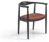 Design Möbel Stuhl mit Armlehnen Holzstuhl Neu Einrichtung Produktbild-Vorschau 2