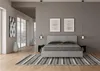 ITYHOME - Bett mit Lattenrost 160x200 schräges Kopfteil Produktbild-Vorschau 3