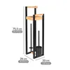 WENKO Braune Bambus Stand WC-Garnitur Braidi 26 x 75,5 x 20 Produktbild-Vorschau 6