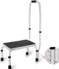 Tritthocker mit Griff - Robuste Stahl Trittleiter für Alle Produktbild-Vorschau 1