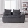 STILVORA Cord-Zweisitzer Sofa mit Rückenkissen, Loungesofa Produktbild-Vorschau 2