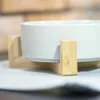 Miska ceramiczna podwójna drewniana GERDA biała 2x400ml Podgląd zdjęcia produktu 23