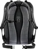 The back view of a black Deuter backpack. Produktbild-Vorschau