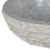 vidaXL Lavabo in marmo 40 cm crema Anteprima dell’immagine prodotto 7