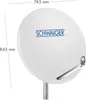 Schwaiger Sat Spiegel 85cm, Alu Hellgrau Produktbild-Vorschau 5