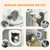 PawHut Kratztonne, 101 cm hoch Katzentonne mit Höhle, Produktbild-Vorschau 7