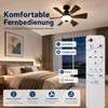 Wentylator sufitowy LED 52 cm z oświetleniem E27 RGB, Podgląd zdjęcia produktu 8