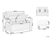 Diagrams and dimensions of a garden bench with storage. Náhled obrázku produktu