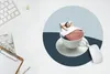 MuchoWow® Mauspad Mousepad Frau - Kaffee - Jahrgang 40x40 Produktbild-Vorschau 5