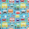 Geschenkpapier Fahrzeuge Motiv 70cm x 2m Rolle Blau / Bunt Produktbild-Vorschau 3
