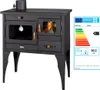 A wood-burning stove with an energy efficiency label. Anteprima dell’immagine prodotto