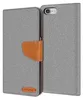 A flip case wallet for an iPhone 7/8 is shown open, revealing the phone compartment and the inside of the case. Produktbild-Vorschau