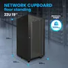 Extralink Baie de Brassage au Sol 22U 600×600 Noire Rack Voir les images du produit 3