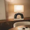 LED Tischlampe aus Keramik und Stoff Callie Schwarz Produktbild-Vorschau 5