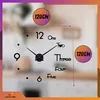 OMNA | Nástenné hodiny 3D DIY L100 - čierne - moderný Náhľad obrázku produktu 4