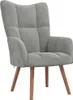 vidaXL Fauteuil relax gris clair velours Voir les images du produit 7