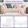 COSTWAY Chaise de sol avec dossier réglable, Fauteuil de Voir les images du produit 3
