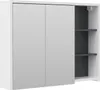 Badspiegelschrank Vicco Viola Weiß/Anthrazit 100 x 75 cm, Produktbild-Vorschau 1