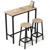 Barový Set Kuchyňský Stůl + 2 Židle Barové Židle Moderní Náhled obrázku produktu 1