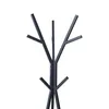A black coat rack with a tree-like design. Produktbild-Vorschau
