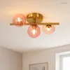 Olucia - REMO - Deckenleuchte - Rosa / Messing Produktbild-Vorschau 8