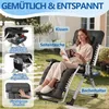 LZQ Gartenliege Klappbar bis 160 kg, Gepolsterter Produktbild-Vorschau 6