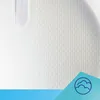 A close-up abstract view of a textured white surface with a blue corner graphic containing a cloud icon. Produktbild-Vorschau