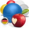 Apfel-Dose mit Klickverschluss – Runde Apfelbox für Schule Produktbild-Vorschau 1