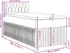 vidaXL Boxspringbett mit Matratze Dunkelgrau 90x200 cm Samt Produktbild-Vorschau 8