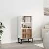 vidaXL Highboard Weiß 60x35x125 cm Holzwerkstoff Produktbild-Vorschau 2