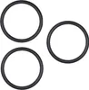 Three black O-rings on a white background. Náhled obrázku produktu
