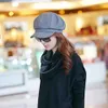 Retro Herbst Winter Frauen Mädchen Kunstwolle einfarbige Produktbild-Vorschau 10