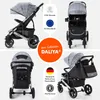 Dátový kočík Daliya® RAPIDY (sivý so strieborným vzorom) Náhľad obrázku produktu 2