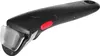 A black and silver pot handle with a red button. Anteprima dell’immagine prodotto