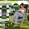 tillvex sedia da giardino premium 4 pezzi argento Anteprima dell’immagine prodotto 5