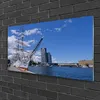 Acrylglasbilder 100x50 Wandbild Druck Boot Meer Stadt Produktbild-Vorschau 2