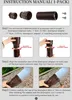 Instruction manual for downspout extension tubes and adapters. Produktbild-Vorschau